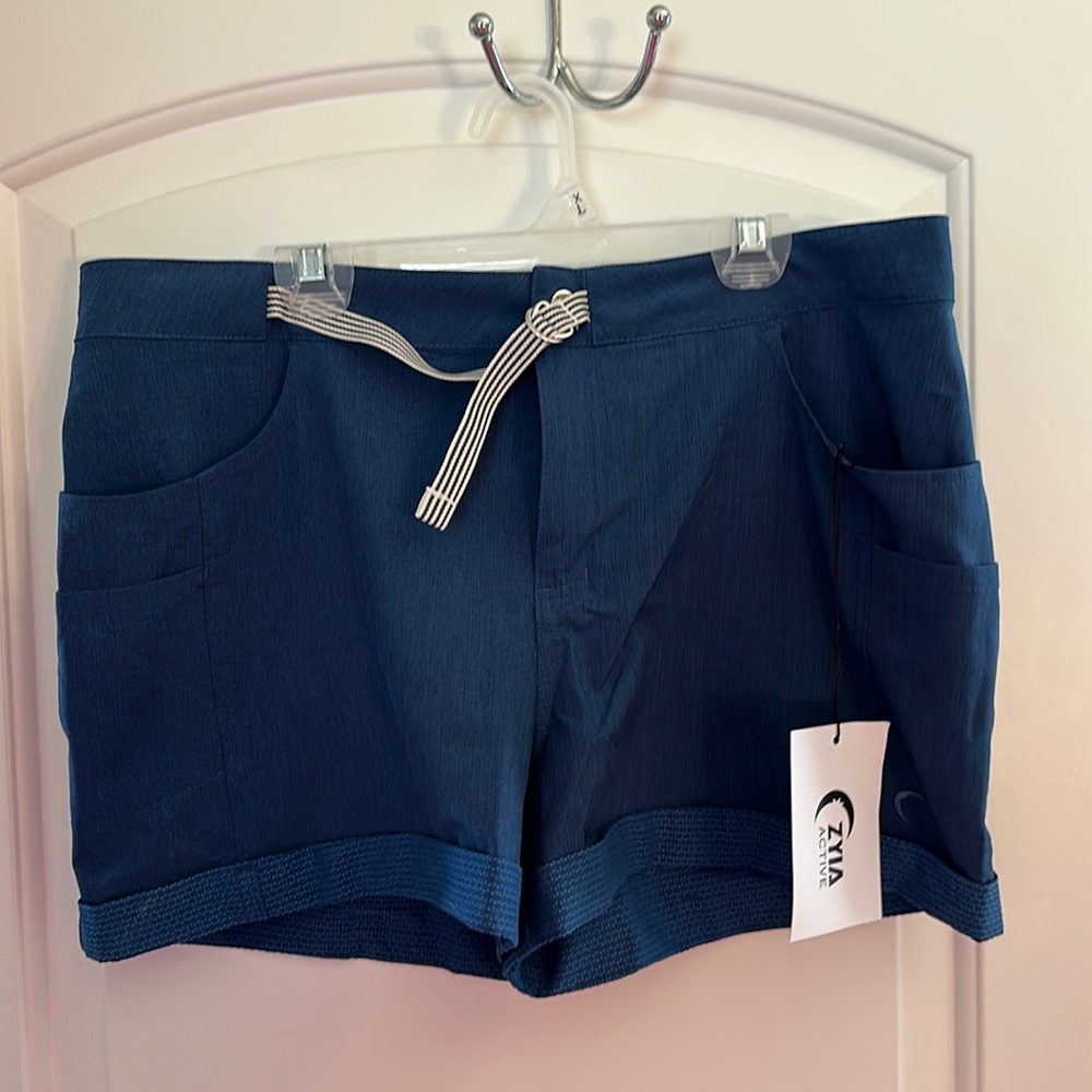 NWT Zyia Blue Not Just a Trail Short